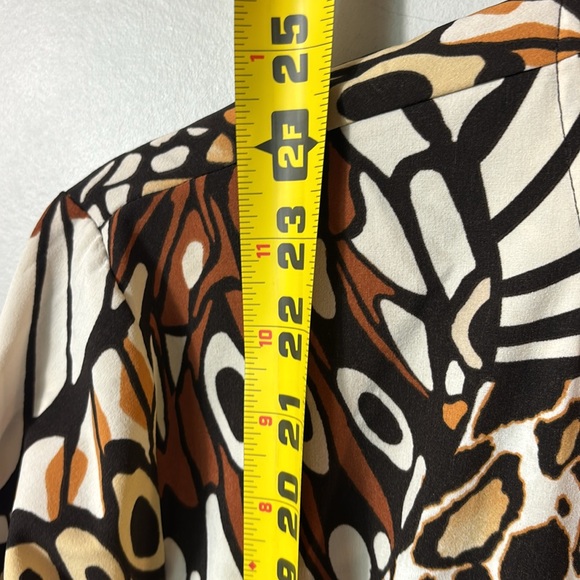 Z Energy by Chicos graphic Animal Print & Butterflies Women's Jacket size 2 - Picture 8 of 9
